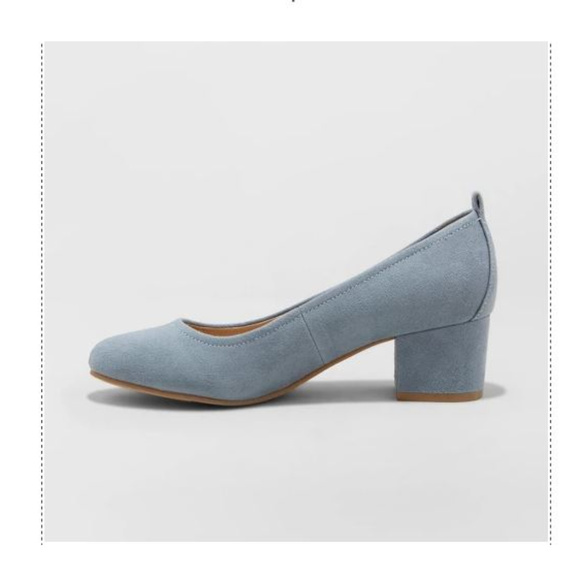 NWT Microsuede Closed Toe Heeled Pumps-8/9.5 - Picture 3 of 3